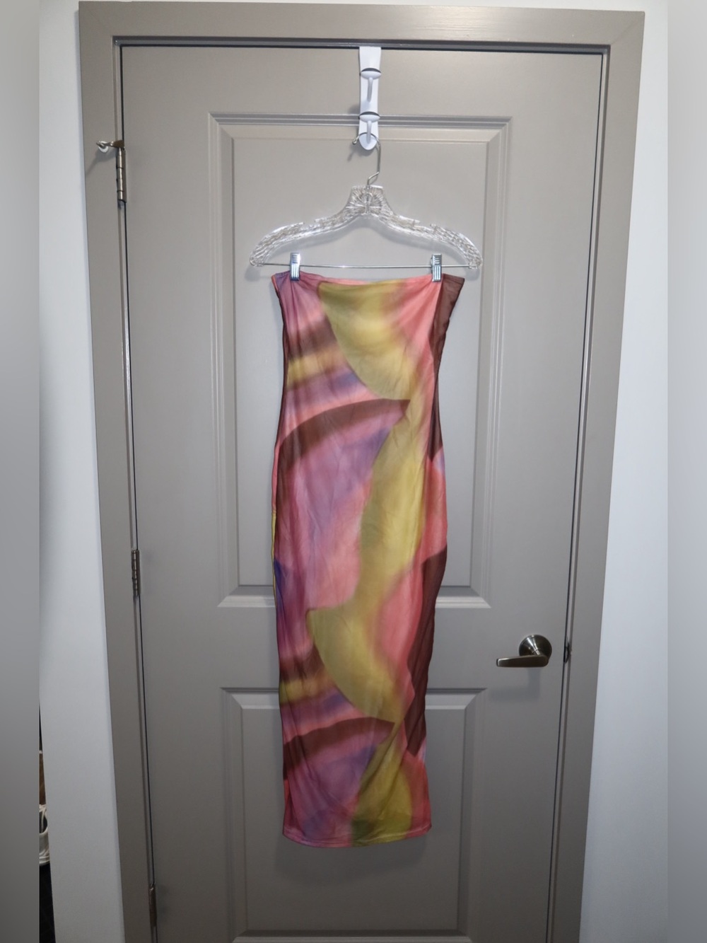 Strapless Multicolor Bodycon Dress
